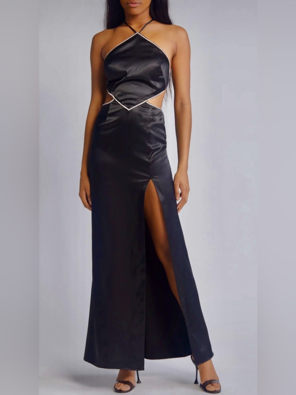 Morgan & Co. Satin Maxi Dress